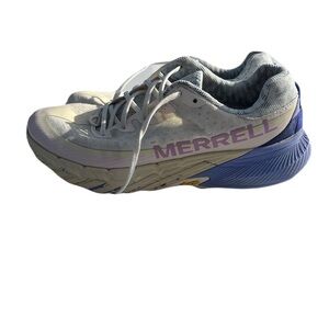 Merrell Cream and Blue Athletic Shoes